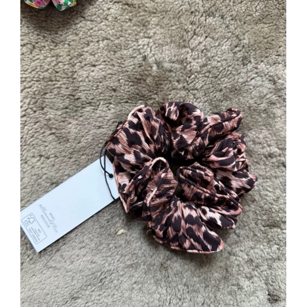 Rixo Jasper Scrunchie Leopard Print Scrunchie - image 2